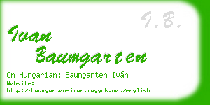 ivan baumgarten business card